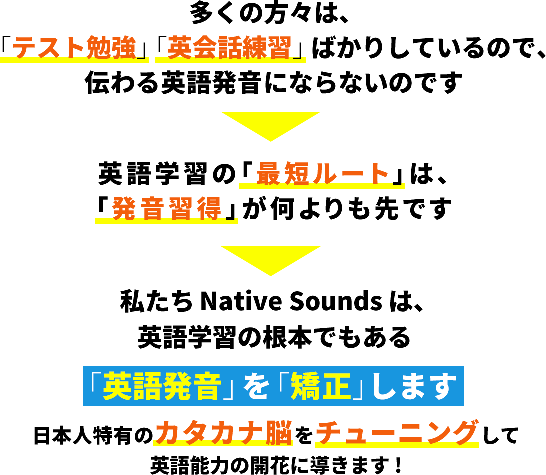 「カタカナ脳」を「矯正」します