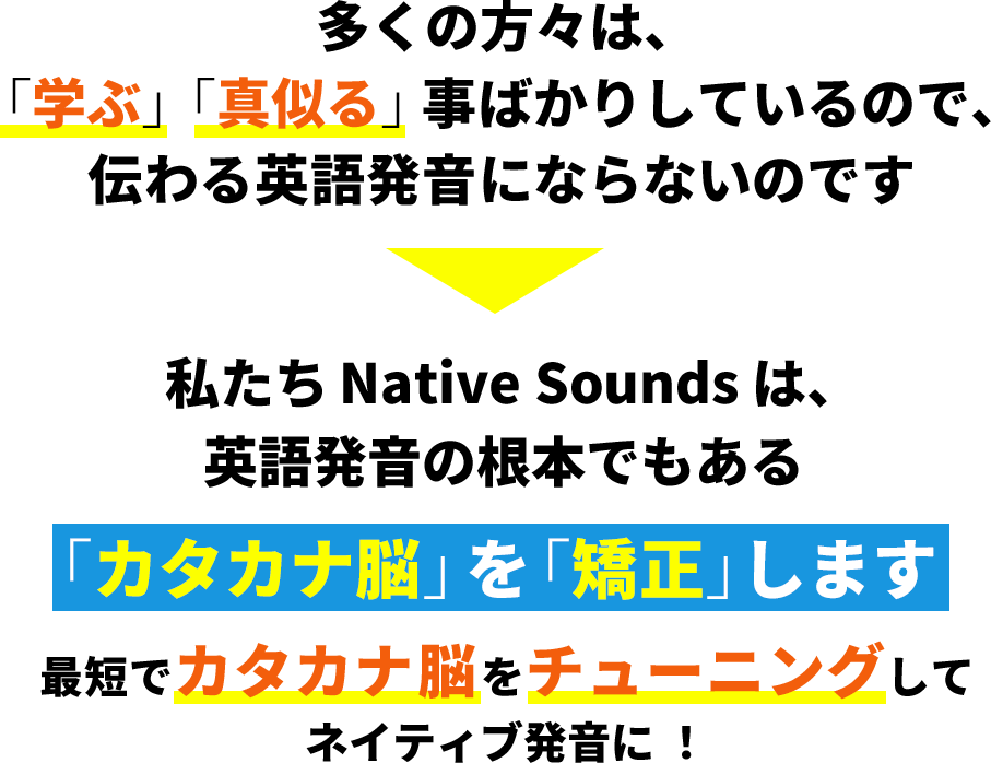 「カタカナ脳」を「矯正」します